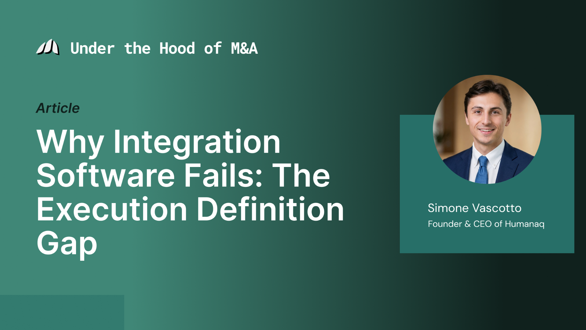 Why Integration Software Fails: The Execution Definition Gap