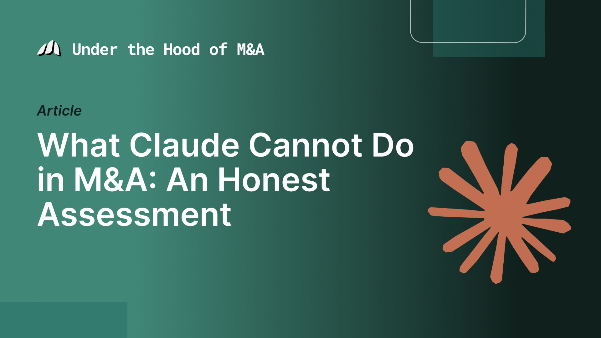 What Claude Cannot Do in M&A: An Honest Assessment