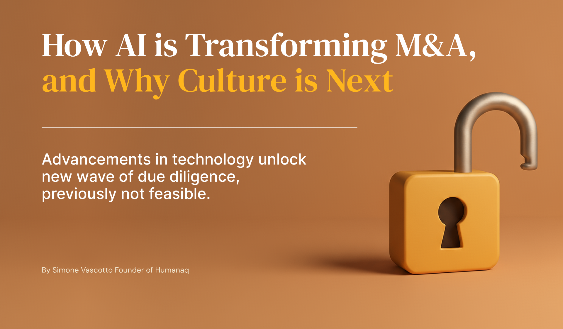 How AI is Transforming M&A, and Why Culture is Next