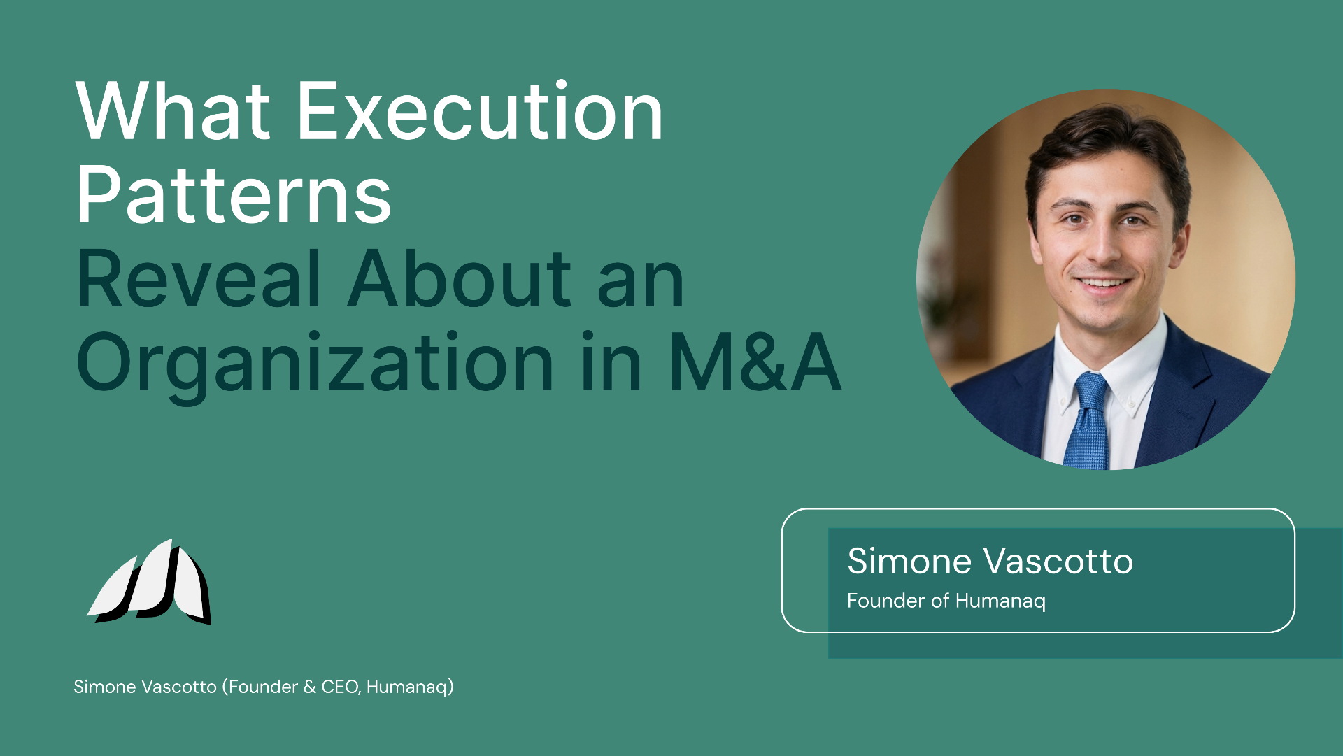 What Do Execution Patterns Reveal in M&A?
